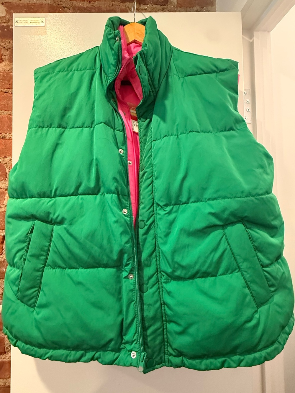 Bright Green Puffer Vest